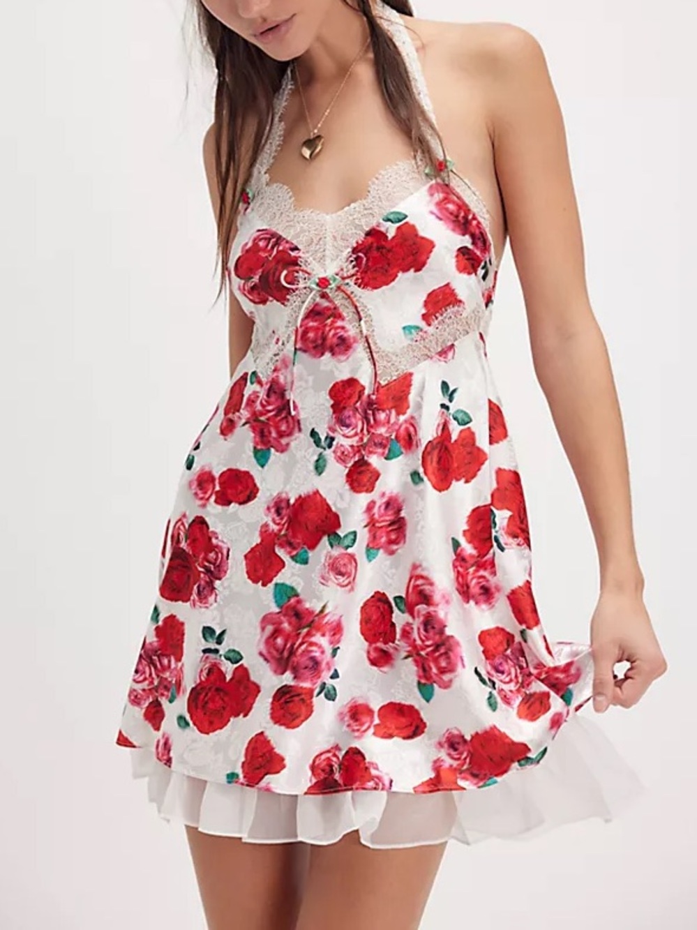 For Love & Lemons Carol Rose Slip Dress